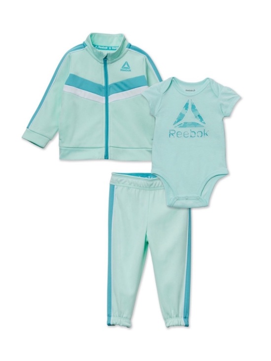 Reebok Other - Reebok Mint and Teal Baby 3-Piece Outfit